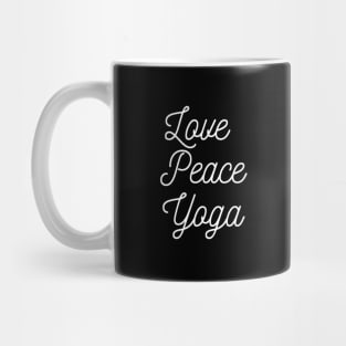 Love Peace Yoga Mug